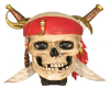 Skull with Beads & Sword