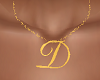 "D" Letter Necklace F