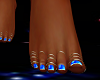 FG~ Blue Toe Nails/Rings