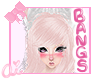 Pink Anna Bangs
