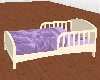 (e) purple toddler bed