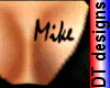 Name Mike on breast