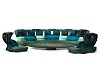Teal Castle Couch