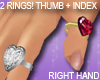 Thumb plus Index Ring