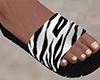 White Tiger Stripe Sandals 2 (M)