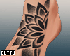 Mandala Feet Tattoo