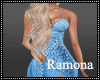 Blue Gown Satin RL
