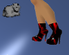 saya_black red shoes