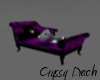 Purple Velv Chaise Loung