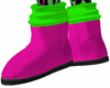 Neon Slipper Boots
