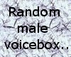 (K$)Male random Voices