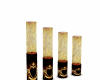 gold candles black