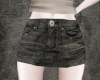 Black denim skirt