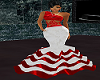 Red & White Gown