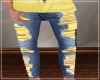 A~Couples Jeans Yellow
