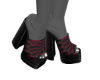 FIERY RED-BLK L-V WEDGES