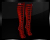}CB{ Red Strapped Boots