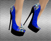 sexy dimond blue shoes