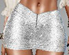 Silver  Mini Skirt RL