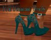 Teal Diamond Heels