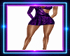 Sexy purple Short Dress