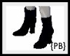 {PB}Black Leather Boots