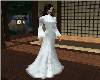 Wht Satin Oriental Gown