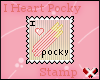 I Heart Pocky Stamp