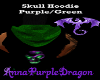 SkullHoodie Purple/Green