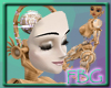 *FBG* Gold Robot Head