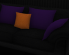 Black/Purple/Gold Couch