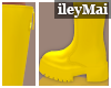 i| Rain Boots Yellow
