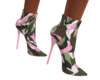 Pink N Green camo boots