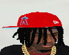 Locs Wit Red Bravess Cap