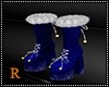 Blue santa boots