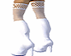 White Boots W/ Stockings