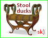 sk} Stool with ducks
