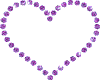 {L} heart Purple  shine