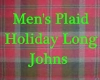 Mens Holiday Long Johns