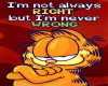 Garfield - never wrong