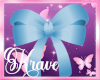 [K] BOW CHOKER V2 BLUE