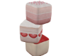 Cake Cube Pouf - Pink
