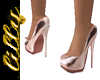 Metallic Rose gold heels