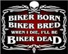 Biker Born Poster