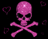 PINK&BLACK SKULL COUCH