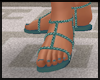 Teal Sandals ~
