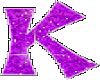 Purple Glitter K