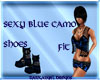 Sexy Blue Camo Boots