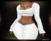 White Flared Full Fit
