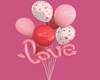 Love Pink Balloons